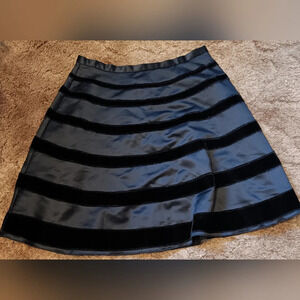Behnaz Sarafpour Womens black circle mini skirt size S